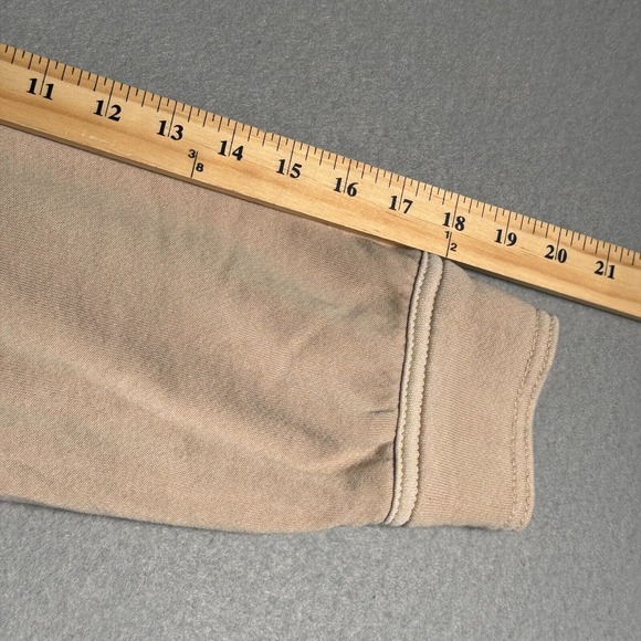 American Eagle Lived In Button Up Top Womens Medium Beige Oversized Overshirt - Picture 9 of 13